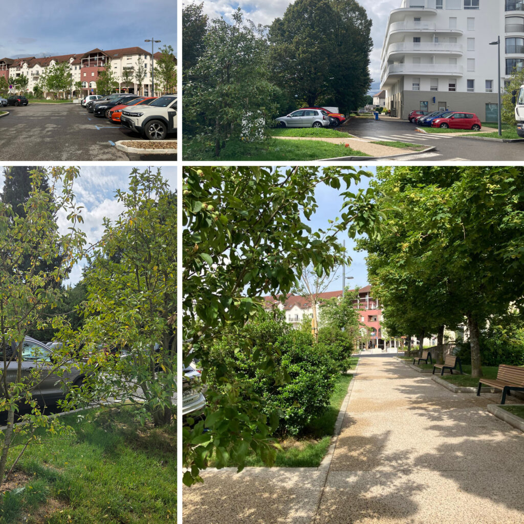 Images du parking réalisé